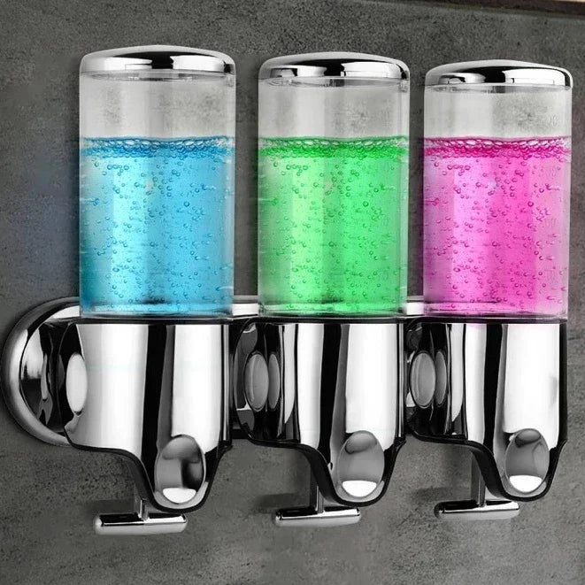 Dispensador Com 1/2/3 Garrafas Manual de Sabonete Líquido/Shampoo/Multifuncional Suporte Parede Para Banheiro/Cozinha