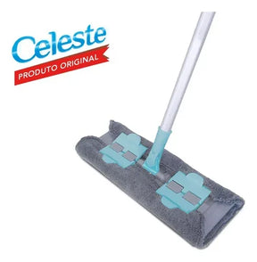 Rodo Mop Chenille Vassoura E Pano Em Microfibra